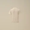 U16 katoenen jersey 30/1 T-shirt met korte mouwen en logolabel