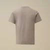 U16 katoenen jersey 30/1 T-shirt met korte mouwen en logolabel