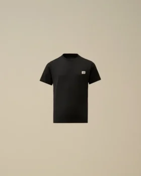 U16 katoenen jersey 30/1 T-shirt met korte mouwen en logopatch