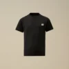 U16 katoenen jersey 30/1 T-shirt met korte mouwen en logopatch