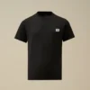 U16 katoenen jersey 30/1 T-shirt met korte mouwen en logopatch