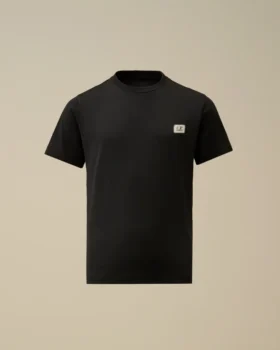 U16 katoenen jersey 30/1 T-shirt met korte mouwen en logopatch