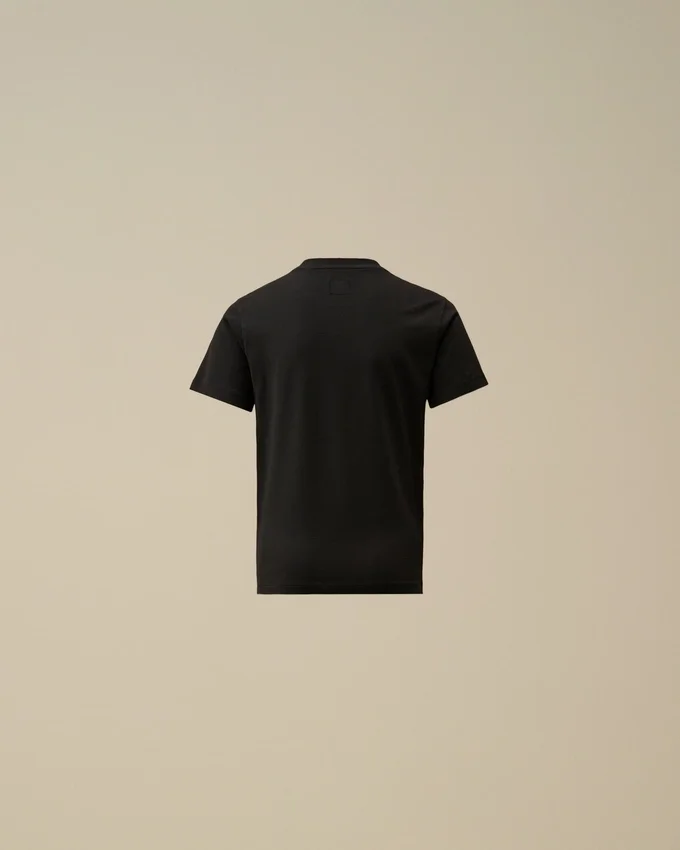 U16 katoenen jersey 30/1 T-shirt met korte mouwen en logopatch