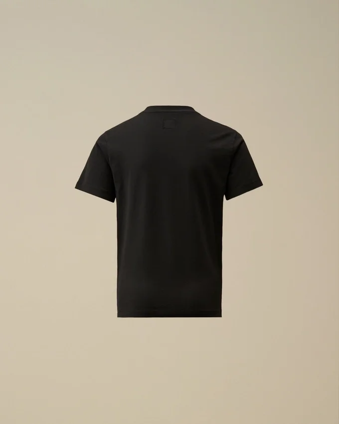 U16 katoenen jersey 30/1 T-shirt met korte mouwen en logopatch