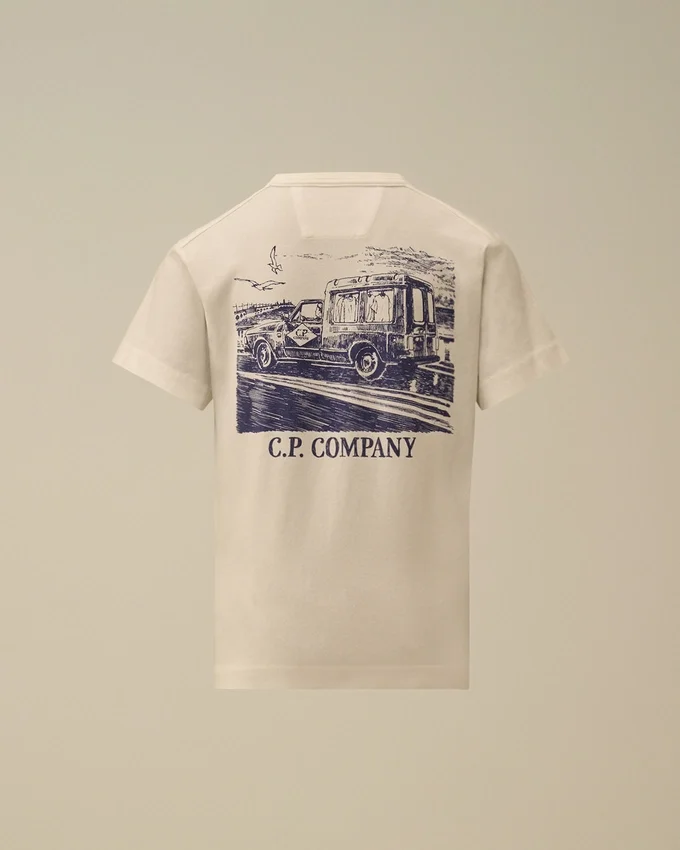 U16 Katoenen jersey 30/1 T-shirt met korte mouwen en print