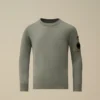 U16 katoenen sweater met ronde hals en Lens-motief