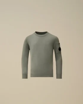 U16 katoenen sweater met ronde hals en Lens-motief