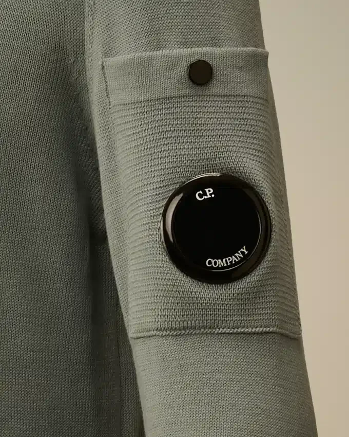 U16 katoenen sweater met ronde hals en Lens-motief
