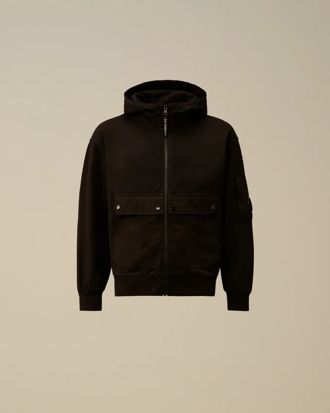 U16 licht fleece gemengd Lens-Sweatshirt met capuchon