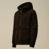 U16 licht fleece gemengd Lens-Sweatshirt met capuchon