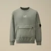 U16 licht fleece gemengd sweatshirt met ronde hals