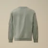 U16 licht fleece gemengd sweatshirt met ronde hals