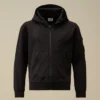 U16 lichtgewicht fleece-Sweatshirt met capuchon en Lens-detail