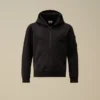 U16 lichtgewicht fleece-Sweatshirt met capuchon en Lens-detail