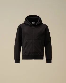 U16 lichtgewicht fleece-Sweatshirt met capuchon en Lens-detail