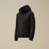 U16 lichtgewicht fleece-Sweatshirt met capuchon en Lens-detail