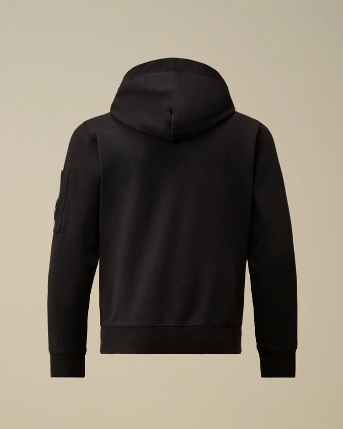 U16 lichtgewicht fleece-Sweatshirt met capuchon en Lens-detail