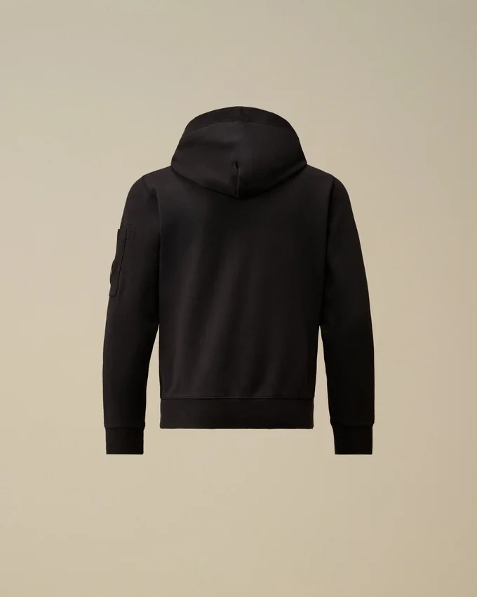U16 lichtgewicht fleece-Sweatshirt met capuchon en Lens-detail