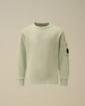 U16 Malfilè fleece sweatshirt met ronde hals en lensmotief