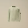 U16 Malfilè fleece sweatshirt met ronde hals en lensmotief