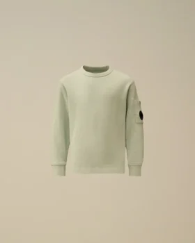 U16 Malfilè fleece sweatshirt met ronde hals en lensmotief