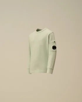 U16 Malfilè fleece sweatshirt met ronde hals en lensmotief