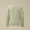 U16 Malfilè fleece sweatshirt met ronde hals en lensmotief