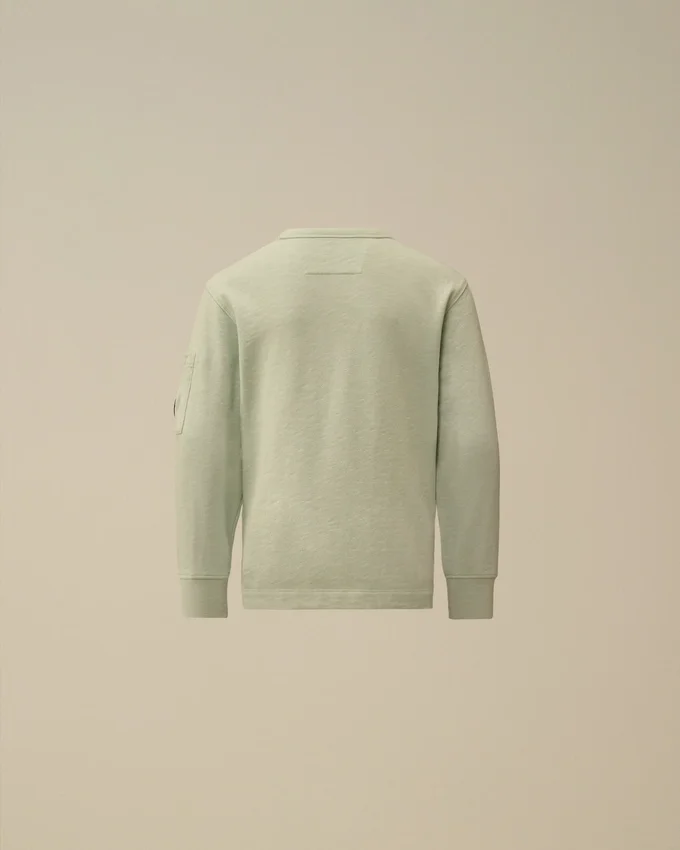 U16 Malfilè fleece sweatshirt met ronde hals en lensmotief