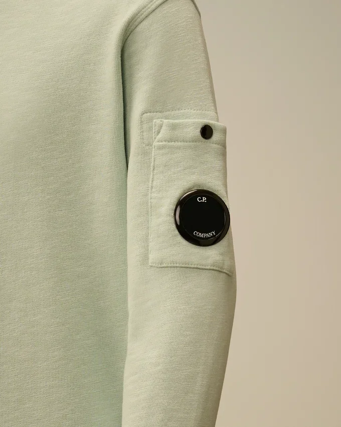 U16 Malfilè fleece sweatshirt met ronde hals en lensmotief