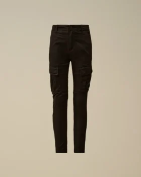 U16 Stretch Gabardine Cargo-broek met Lens-detail