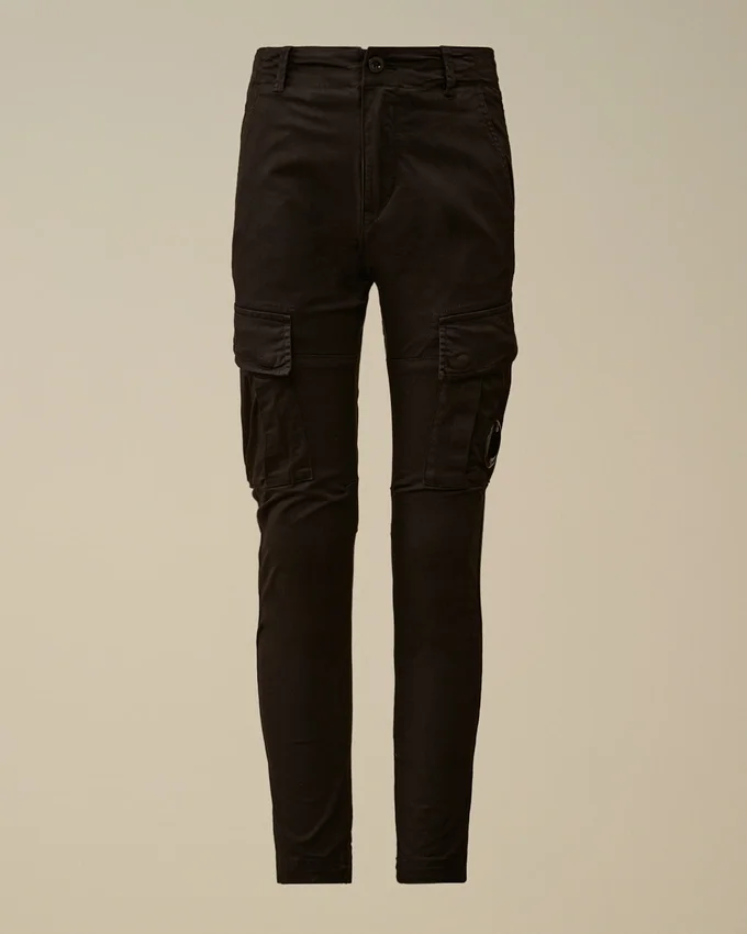 U16 Stretch Gabardine Cargo-broek met Lens-detail