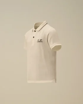 U16 stretch piqué poloshirt met korte mouwen en logo