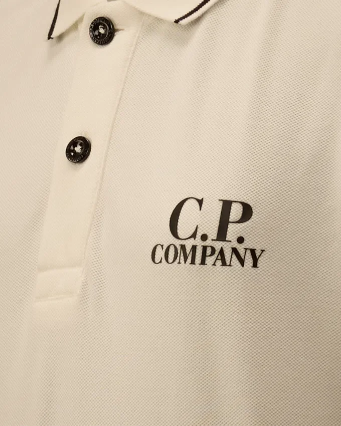 U16 stretch piqué poloshirt met korte mouwen en logo
