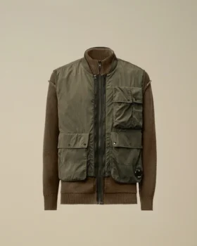 Vest met ritssluiting van katoenmix