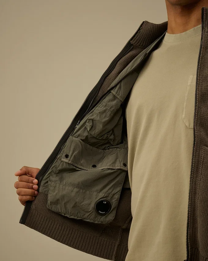 Vest met ritssluiting van katoenmix