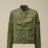 Zwaar Chrome-R-overshirt met rits en Lens-detail