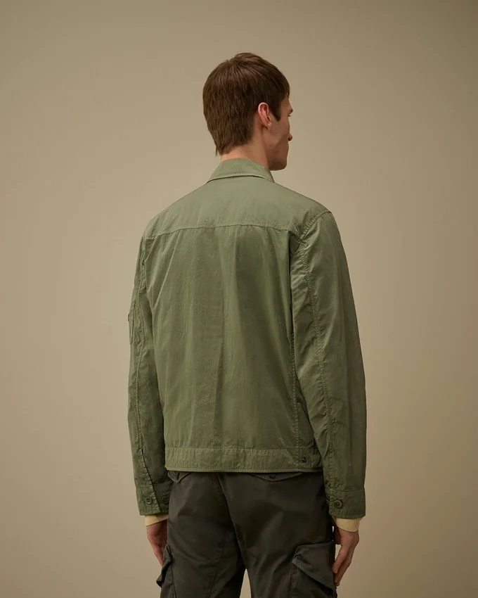 Zwaar Chrome-R-overshirt met rits en Lens-detail