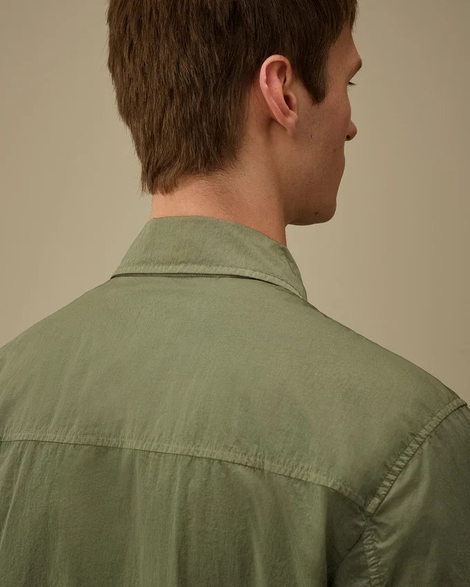 Zwaar Chrome-R-overshirt met rits en Lens-detail