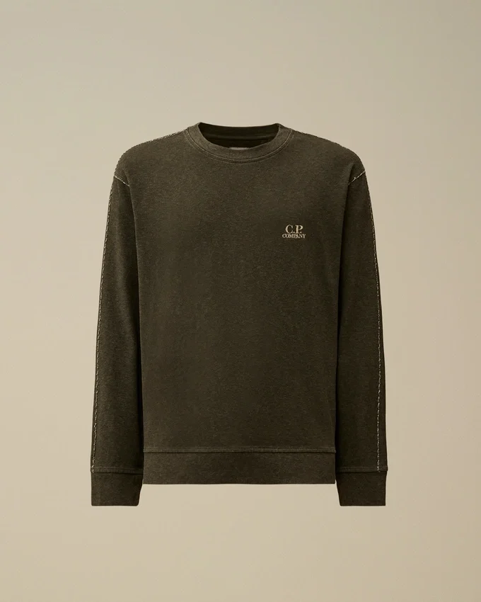 Zwaar jersey sweatshirt met ronde hals