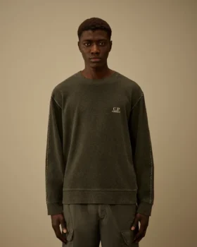 Zwaar jersey sweatshirt met ronde hals