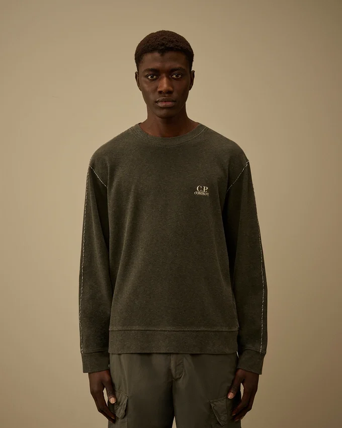 Zwaar jersey sweatshirt met ronde hals