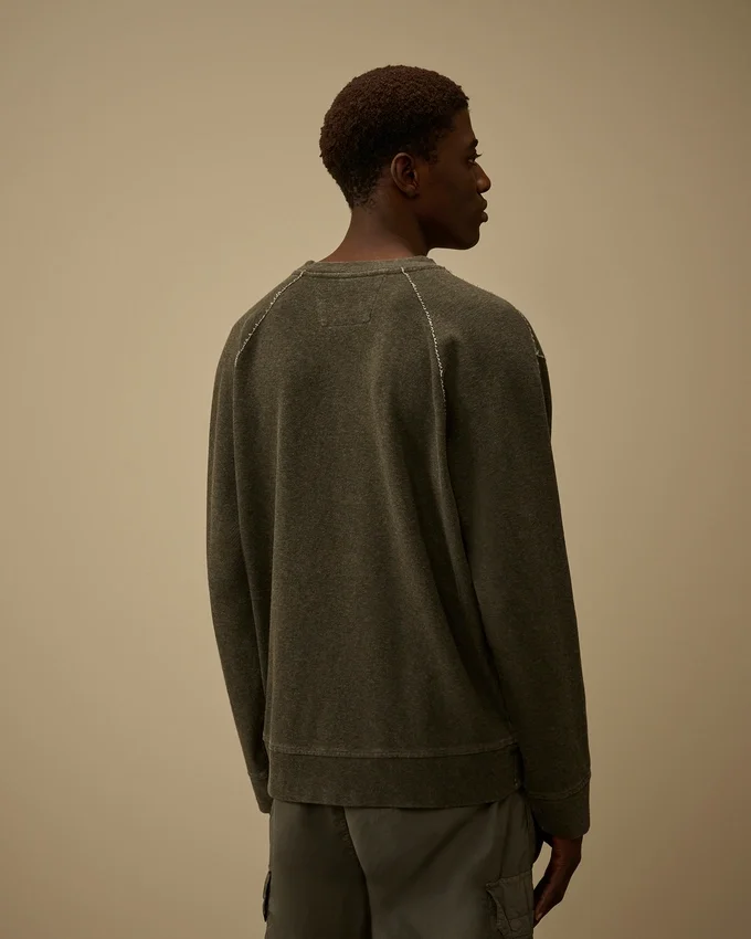 Zwaar jersey sweatshirt met ronde hals