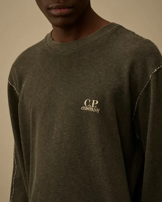 Zwaar jersey sweatshirt met ronde hals