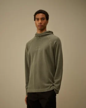 Zwaar piqué-sweatshirt met capuchon