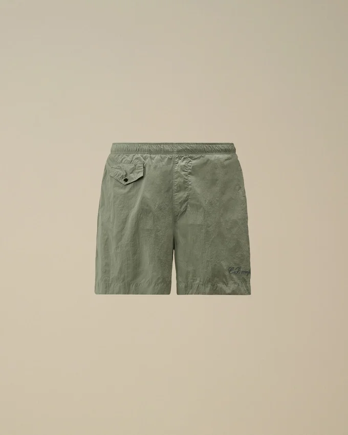Zwemshort met geborduurd Eco-Chrome-R-logo