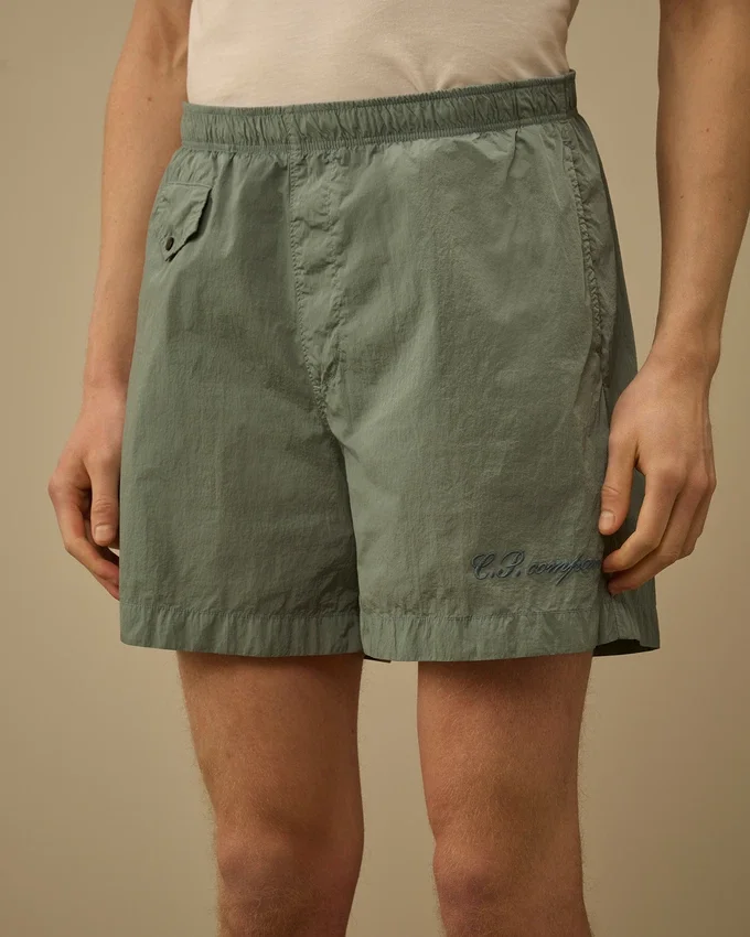 Zwemshort met geborduurd Eco-Chrome-R-logo