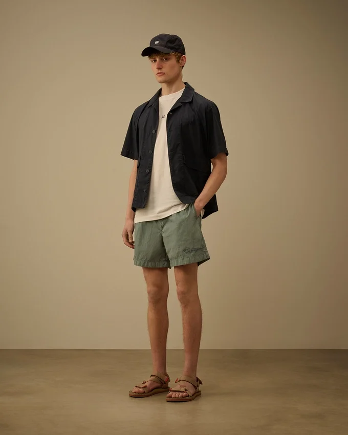 Zwemshort met geborduurd Eco-Chrome-R-logo